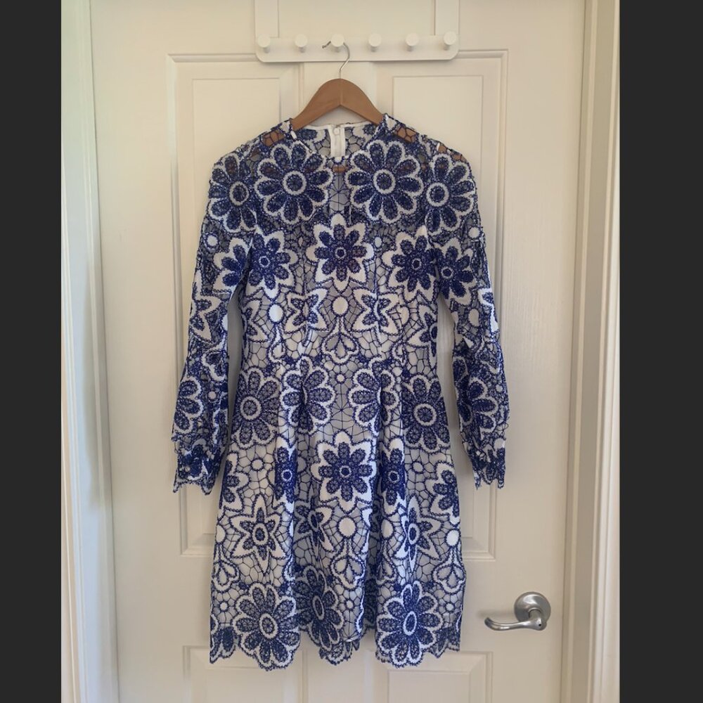 Pearl by Lela Rose: Floral Lace A-line dress size 2